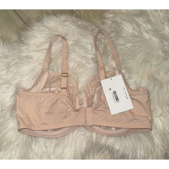 Natori 746211 Statement Floral Lace Sheer Full Figure Bra UW Womens 36D Pink New - Picture 4 of 6